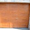porte de garage en imitation bois